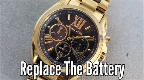 michael kors watch change battery